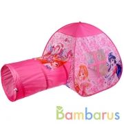 Палатка детская игровая Winx с тоннелем, 87x95x95,46x100см, в сумке Играем вместе в кор.10шт | фото №0