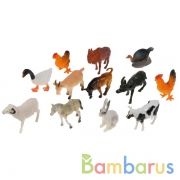 Игрушка пластизоль домашние животные, 12 шт ИГРАЕМ ВМЕСТЕ в кор.2*36шт | фото №0