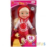 КУКЛА "КАРАПУЗ" МАША И МЕДВЕДЬ, 30СМ, ОЗВУЧ., РУССИФИЦ., 12 ПЕСЕН, ПЛАТЬЕ В ГОРОХ В КОР. в кор.12шт | фото №0