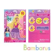 Набор д/детского тв-ва БАРБИ аппликация крупными стразами, 17х23 см МУЛЬТИ АРТ в кор.100шт | фото №0