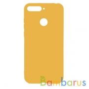 Силиконовый чехол Silky and Soft-Touch Huawei Honor 7C Pro (Gold) (28) | фото №0