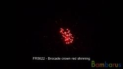 fr5022 BROCADE CROWN RED SHINNING | фото №0