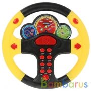 Игра электронный руль на бат. свет+звук, цвет в ассорт. 0582B в пак. в кор.2*96шт | фото №0