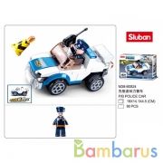 Конструктор пласт. машинка с фигуркой, 90дет. в русс. кор. в кор.72шт | фото №0