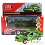 ТМ Технопарк. Машина металл "SKODA OCTAVIA СПОРТ" 12см, открыв. двери, инерц. в кор. в кор.2*36шт | фото №0