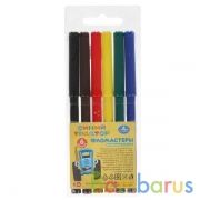 Фломастеры Синий ТРАКТОР 6цв, круглые, синий трактор Умка в кор.4*24шт | фото №0