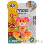 Развивающая игрушка "Мишутка" с прорезывателем на блистере (русс. уп) "Умка" в кор.2*60шт | фото №0