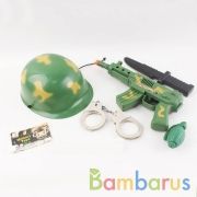 Набор оружия автомат+каска+аксесс. в сетке в кор.48шт | фото №0