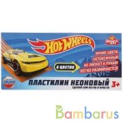 HOT WHEELS Пластилин неон, 6 цв (90 г) MULTIART в кор.30шт | фото №0