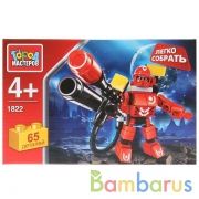 КОНСТРУКТОР "ГОРОД МАСТЕРОВ" КОСМИЧЕСКИЙ ВОИН, "ЛЕГКО СОБРАТЬ", 65ДЕТ. В РУСС. КОР. в кор.2*40шт | фото №0