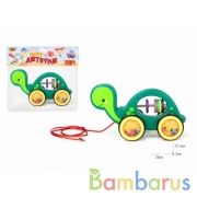 Каталка черепаха, на веревочке в пак. (русс. уп.) в кор.2*48шт | фото №0