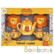 Набор посуды Оранжевая корова пластик, в русс. кор. 27,5*20*5см ИГРАЕМ ВМЕСТЕ в кор.2*30шт | фото №0