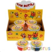 Игрушка для детей прыгающий пластилин (10гр.*4цв.) Три кота в дисплее "Мультиарт" уп-12шт в кор.8уп | фото №0
