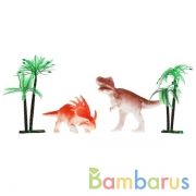 Игрушка пластизоль набор динозавров. меняют цвет в воде. пак. с хэдером. ИГРАЕМ ВМЕСТЕ в кор.2*160шт | фото №0