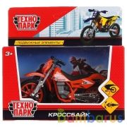 Модель металл "КРОССБАЙК", длина 11,5см, подвиж. элем., в ассорт. в русс кор. Технопарк в кор.2*54шт | фото №0