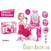 Набор игровой туалетный столик, на бат. свет+звук, с аксесс., в ассорт. 88017A в кор. в кор.8шт | фото №0