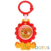 Погремушка со съемным кольцом ТМ Умка "Лев" в пак. на карт. (русс. уп.) в кор.144шт | фото №0