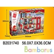 Конструктор пласт. пожарная станция, с фигурками и аксесс. 693дет. в кор. в кор.6шт | фото №0