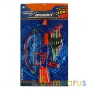 АРБАЛЕТ "ИГРАЕМ ВМЕСТЕ" СО СТРЕЛАМИ НА ПРИСОСКАХ НА БЛИСТЕРЕ (РУСС. УП.) 43,5*28*2СМ в кор.2*24шт | фото №0