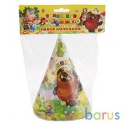 НАБОР ИЗ 6-И КОЛПАКОВ "ИГРАЕМ ВМЕСТЕ" ДИЗАЙН "ВИННИ ПУХ" В ПАК. (РУСС. УП.) в кор.6*24наб | фото №0