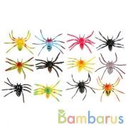 Игрушка пластизоль Играем Вместе Пауки 6,25-7,5см 12ассорти набор в пак. (русс. уп.) в кор.2*96шт | фото №0