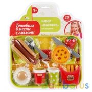 ТМ "Играем вместе" набор фаст-фуд на подносе в пласт. (русс. уп.) в кор.2*24шт | фото №0