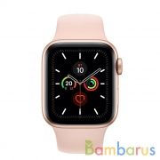 Часы Apple Watch Series 5 44 мм Aluminum Case with Sport Band Gold/Pink Sand (золотистые/розовый песок) MWVE2 | фото №0