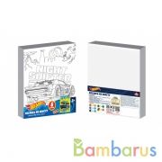 Набор д/тв-ва ХОТ ВИЛС холст для росписи по контуру 20*25 MultiArt в кор.48шт | фото №0