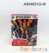 Робот-машина на бат. свет+звук, с аксесс. в кор. в кор.2*36шт | фото №0