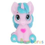 Игрушка для ванны единорожка 9 см, в сетке, КАПИТОШКА в кор.2*240шт | фото №0