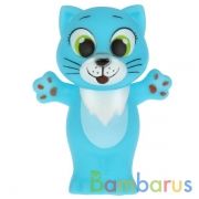 Игрушка для ванны котик 9 см, в сетке, КАПИТОШКА в кор.2*240шт | фото №0