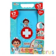 Набор доктора в рюкзаке, 17 предметов, "Доктор пилюлькин" в кор. ТМ "Играем вместе" в кор.2*18шт | фото №0