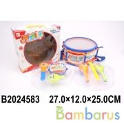 Набор музык инструментов (барабан, маракасы, бубен) 88122 в кор. в кор.2*18шт | фото №0