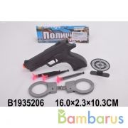 Набор полиция (пистолет+присоски+аксесс.) в пак. (русс. уп.) в кор.4*135шт | фото №0