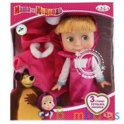 КУКЛА "КАРАПУЗ" МАША И МЕДВЕДЬ. МАША 25СМ, РУССИФИЦ., С НАБОРОМ ЗИМНЕЙ ОДЕЖДЫ В КОР. в кор.18шт | фото №0
