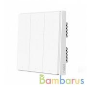 Умный выключатель Xiaomi Aqara Wall Switch Triple Key D1 (тройной, встраиваемый, с нулевой) QBKG26LM | фото №0