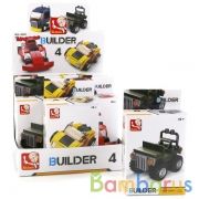 КОНСТРУКТОР ПЛАСТ. МАШИНА, В АССОРТ. В КОР. В ДИСПЛЕЕ УП-8ШТ в кор.18уп | фото №0