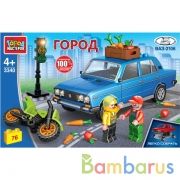 Конструктор LADA 2106 : авария на перекрестке, 76 дет. (легко собрать) Город мастеров в кор.36шт | фото №0