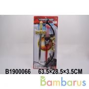 Набор оружия (лук со стрелами на присосках + меч) 656-1B3 на карт. в кор.2*36шт | фото №0