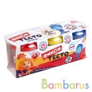 НАБОР "ТЕСТО ДЛЯ ЛЕПКИ" "MULTIART" ФИКСИКИ. (3 ШТ.Х50 ГР.) В СТАКАНЕ В РУСС. КОР. в кор.2*24шт | фото №0