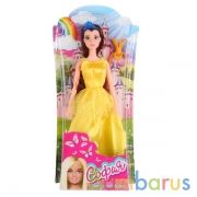 Кукла 29см София принцесса в желтом платье, с аксесс. на блистере (русс. уп.) Карапуз в кор.2*48шт | фото №0