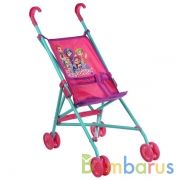 Коляска-трость ФЕЕРИНКИ мет колёса 8шт*7см плас. ремень. 26*55*52, пакет КАРАПУЗ в кор.12шт | фото №0