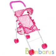 Коляска-книжка мет, 8*6см рем с заст, корз, рез на ручк. 52*25*53, пакет КАРАПУЗ в кор.2*12шт | фото №0