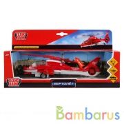 ВЕРТОЛЕТ "ТЕХНОПАРК" МЕТАЛЛ. ИНЕРЦ. ПОЖАРНАЯ СЛУЖБА 21СМ, СВЕТ+ЗВУК В РУСС. КОР. в кор.2*24шт | фото №0