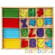 Игрушка деревянная счетный материал Буратино в кор.120шт | фото №0