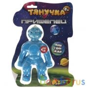 Игрушка антистресс тянучка пришелец синий, в блистере ИГРАЕМ ВМЕСТЕ в кор.48шт | фото №0