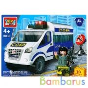 ГАЗ конструктор газель: операция спецназа, с фигуркой, 93дет. в кор. "Город мастеров" в кор.2*40шт | фото №0