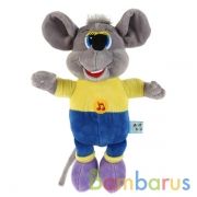 Игрушка мягкая ЛЕОПОЛЬД серый мышонок, 23см, муз. чип, в пак. Мульти-пульти в кор.24шт | фото №0