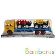 Трейлер инерц. с машинками, в ассорт. в пласт. в кор.2*48шт | фото №0