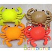 Игрушка жмяка "краб" с мукой 4 цвета, в дисплее ИГРАЕМ ВМЕСТЕ уп-12шт в кор.12уп | фото №0